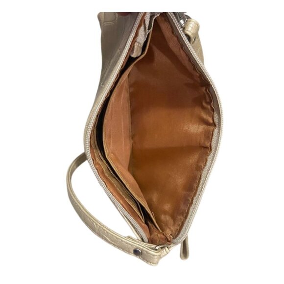 Nicole By Nicole Miller Wristlet Metallic Tan Excellent Condition, Small Clutch - Picture 12 of 12